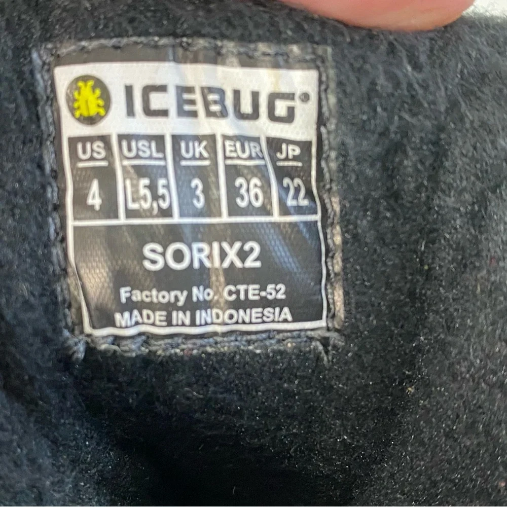 Icebug‎ Sorix2 Boots Womens Size 5.5 Black Winter Waterproof Bugrip Snow NEW